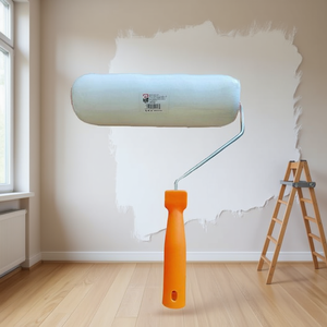 Paint Roller 10 Inch White Wool Cover Orange Handle For Wall Painting - Product Image 2