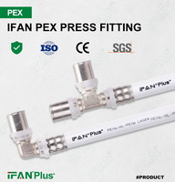 Raccords à sertir en laiton multicouche IFAN pour plomberie, chauffage radiant, raccord à sertir pour tuyau PEX, raccord PEX