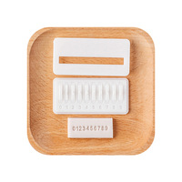 Ensemble de tampons alphabet carrés Safran, chiffres et lettres, grands et petits caractères, pour gaufrage de fondant, écologique, pour gâteaux et biscuits, majuscules et minuscules