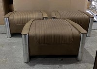 Fauteuil club aviateur vintage de luxe en cuir véritable, style industriel loft, chaise aviateur Tomcat pour hôtel