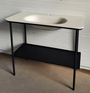 DIY hostel resort suite salle de bain design douche pluie articles de toilette aire ouverte dressing meubles vanité table évier console - Product Image 3