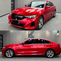 Film PPF Warna Metal Soul Red PET TPU Untuk Mengubah Warna Bodi Mobil Anti Menguning Mengkilap 1.52*17M