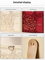 Galaxy Rose High-End recycelte Materialien Leerer Ordner Typ Box 2mm Hochzeit Candy Return Geschenk verpackung Süßigkeiten Kerzen Brieftasche
