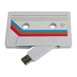 Usb Flash Drive Muziek Cassette Tape Pendrive Met Case Usb 2.0 Memory Sticks 1Gb Usb Stick 2Gb 4gb 8Gb 16Gb 32Gb Multicolor