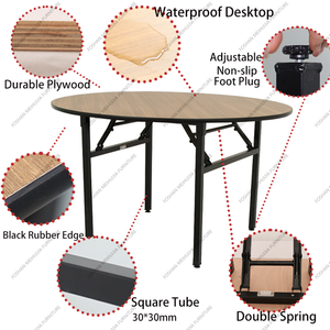 Bàn Tiệc Bằng Gỗ Tròn <span class=keywords><strong>72</strong></span> Inch Dành Cho Sự Kiện Của Khách Sạn - Product Image 6