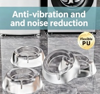 Patins anti-vibration réutilisables en PU écologique à ventouses pour machines à laver et réfrigérateurs – Vente directe usine – Durables