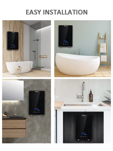 <span class=keywords><strong>Chauffe</strong></span>-<span class=keywords><strong>eau</strong></span> électrique instantané sans réservoir 7,5 kW de Chine, affichage LED, boîtier en plastique, commande tactile, haute efficacité, IPX4, pour hôtel, version anglaise - Product Image 4