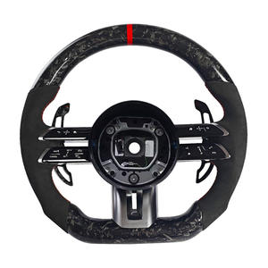 Volant de voiture en fibre de carbone forgé personnalisé pour Mercedes Benz Amg W205 <span class=keywords><strong>Gle</strong></span> W166 Glc <span class=keywords><strong>C63s</strong></span> 2017 - Product Image 1