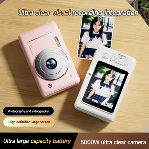 Appareil photo numérique portable rétro CCD 4K, 50 <span class=keywords><strong>millions</strong></span> de pixels, double flash, mise au point automatique, anti-vibration intelligent, MicroSD, zoom optique 7,1x-16x - Product Image 4