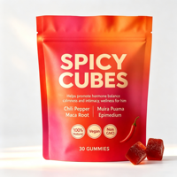 Gummies OEM personnalisées aux cubes épicés de Lignosus – Complément alimentaire à base de plantes pour le soutien respiratoire et immunitaire – Vente en gros de cubes gommeux épicés aux herbes