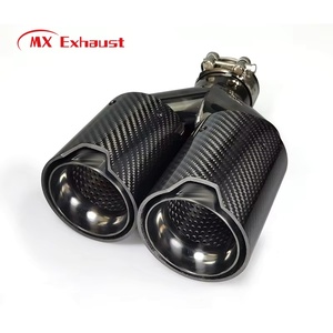 Embouts d'échappement universels MX 2,5 pouces 93 mm en fibre de carbone double pour BM*W F87 M2 F80 M3 F82 F83 M4 M5 M6 M135i M235i <span class=keywords><strong>M335I</strong></span> M435I Refit - Product Image 1