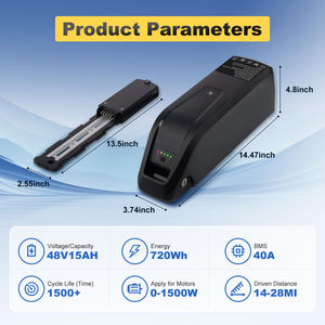Ebike <b>Battery</b> Hailong G70 G56 36V <b>48V</b> 52V 13AH 15AH 17.5AH 20AH Lithium Ebike <b>Battery</b> - Product Image 2
