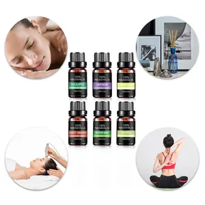 Roomatherapy uçucu yağlar hediye seti (6x10ml) -6 paket doğal farklı tatlar seçim