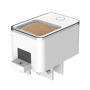 水槽アクセサリー Wifiアプリ制御 魚用自動給餌器 魚タンク用フードディスペンサー 柔軟な量の調節 多重タイミング設定 - Product Image 1