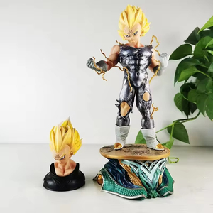 34cm <span class=keywords><strong>DBZ</strong></span> Anime dragón PVC modelo colección muñeca dibujos animados juguete <span class=keywords><strong>Majin</strong></span> <span class=keywords><strong>Vegeta</strong></span> figura de acción doble cabeza tallado en caja ornamento regalo - Product Image 2