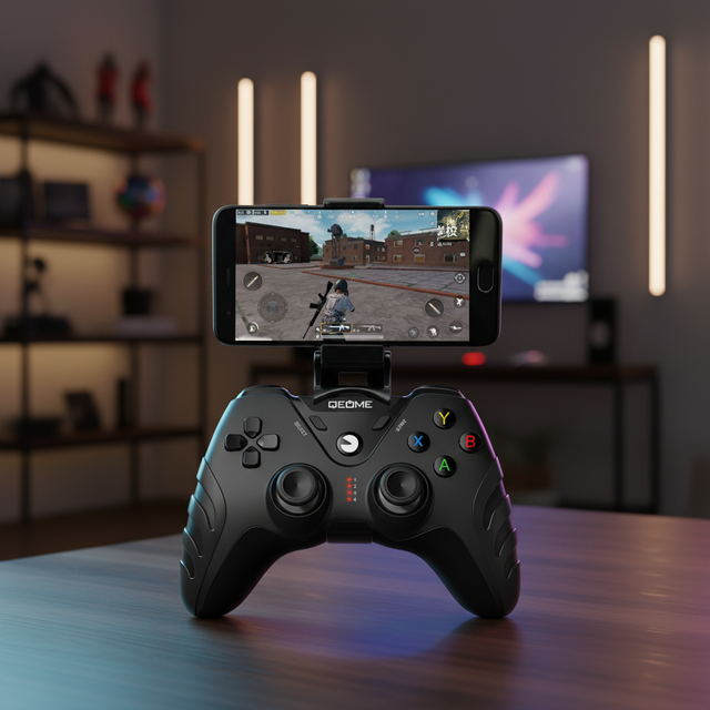 2025 Smart IOS Mobile Game Controller for Wireless Vibration Motor Gamepad with Long Battery Life and Multi Media Connection