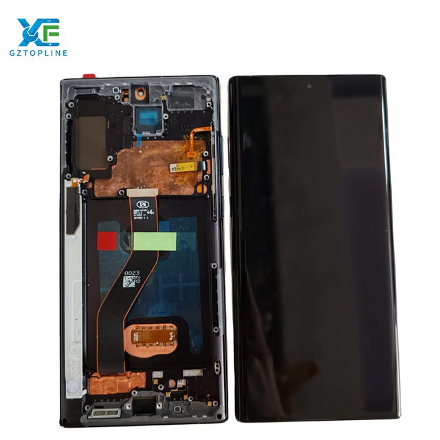 Wholesale Phone Lcd Display Assembly Touch Screen Digitize for Note10plus with Frame Oled 100%test