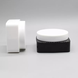 Sang trọng đôi tường vuông mỹ phẩm lọ nhựa 100ml 150ml 200ml bơm lại khuôn mặt Kem mắt Kem dưỡng môi Jar tùy chỉnh - Product Image 4