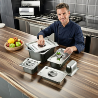 Bac Gastronorme GN en Acier Inoxydable OEM 325x265x100mm 1/2 – Conteneur de Stockage Alimentaire à Prix Compétitif pour Hôtels et Restaurants