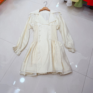 <span class=keywords><strong>Abito</strong></span> Blazer <span class=keywords><strong>Doppiopetto</strong></span> da Donna 2026, Mini <span class=keywords><strong>Abito</strong></span> a Maniche Lunghe con Vita Arricciata, Elegante con Colletto a Revers, per Ufficio e Feste - Product Image 2