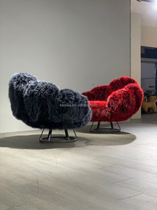 Silla nórdica para sala <span class=keywords><strong>de</strong></span> estar, silla <span class=keywords><strong>de</strong></span> <span class=keywords><strong>lana</strong></span> <span class=keywords><strong>de</strong></span> tela, sofá <span class=keywords><strong>de</strong></span> lujo <span class=keywords><strong>de</strong></span> un solo asiento, sillas <span class=keywords><strong>de</strong></span> salón decorativas, sillón Perezoso - Product Image 5