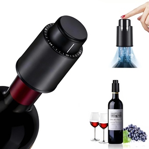 Tapón de Vino Duradero con Vacío, Escala de Tiempo, Reutilizable, Conservador de Vino, Ahorrador de Botellas - Product Image 1