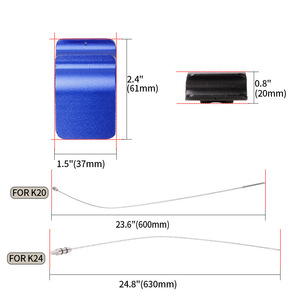 Tubo de aluminio CRASTP para medidor de aceite, pieza de repuesto para motor K20 K24, rojo, azul, plateado, negro - Product Image 2