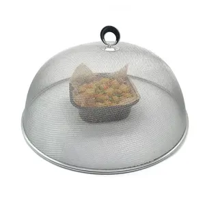 Copertura per alimenti in metallo per copertura rotonda per tavolo da pranzo