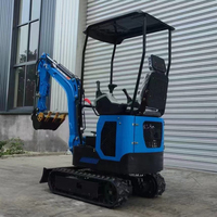 Excavator Mini Crawler Tahan Lama dengan Bucket, Mesin Koop, Silinder Hidrolik TOSHIBA, Efisiensi Tinggi untuk Konstruksi dan Pertanian