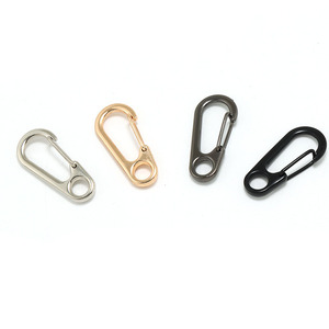 Mini mousqueton à ressort en alliage de zinc électroplaqué noir, porte-clés métallique de luxe pour l'art et les objets de collection, étanche - Product Image 3