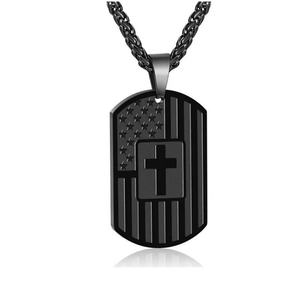 Nouveau design 2024 – Collier pour homme en acier inoxydable gravé, anti-ternissement, vente en gros - Product Image 3