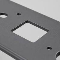 Fabrication sur mesure de panneaux de commande en tôle d'acier inoxydable, découpe laser, surface polie miroir, revêtement PVD, formes courbes personnalisées