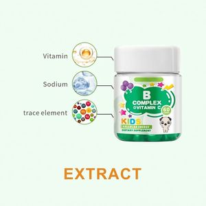 Complesso HDK <span class=keywords><strong>B</strong></span> + Vitamina C Gommose per Bambini OEM ODM Gommose Multivitaminiche Personalizzate per Supporto Immunitario ed Energetico nei Bambini - Product Image 1