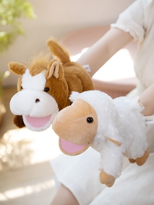 Marioneta <span class=keywords><strong>de</strong></span> mano <span class=keywords><strong>de</strong></span> animales <span class=keywords><strong>de</strong></span> granja creativa adorable <span class=keywords><strong>de</strong></span> 25cm, pato, perro, cachorro, oveja, cerdo, vaca, marioneta <span class=keywords><strong>de</strong></span> mano <span class=keywords><strong>de</strong></span> felpa - Product Image 6