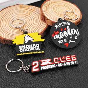 Porte-clés de voiture personnalisé en caoutchouc PVC souple avec logo 3D sur mesure, accessoire automobile - Product Image 1