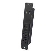 Multiprise de bureau standard US avec prises intégrées, idéale pour table de chevet, canapé, mobilier de bureau, multiprise USB avec protection contre les fuites