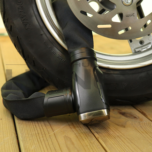 1200mm longueur corps en acier allié 120DB alarme chaîne serrure forte Durable antivol <span class=keywords><strong>moto</strong></span> vélo alarme chaîne serrure - Product Image 2