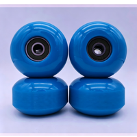 Roues de skateboard en PU 52x32mm 95A pour street trick, roues de double kickboard avec roulements ABEC9 préinstallés, lot de 4 pièces, vente en gros