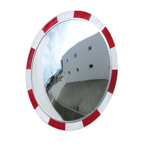 Miroir de sécurité convexe rond de 32 pouces en acrylique noir pour village, allée, route, <span class=keywords><strong>parking</strong></span>, zone à points morts - Product Image 1
