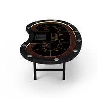 YH Exquis Nouveau Design 10 Places Haute Qualité Portable Stable Jeu Pliant Texas Table Avec Lumière Led