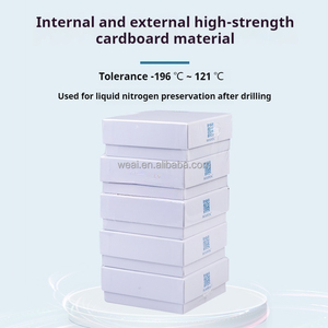 WEIAI 81 pozzetti 100 pozzo crio tubo rastrelliera 1.5ml/2ml/5ml criotubo laboratorio biomedico a prova di umidità cella crioviale scatola di carta scatola di congelamento - Product Image 2