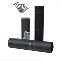 PP tissé membrane couverture de sol anti herbe contrôle des mauvaises herbes tissu bloqueur paillis film paysage tissu barrière tapis de mauvaises herbes