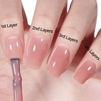 Vernis Gel Translucide Aillsa Effet Cristal, Gelée Transparente UV LED, Soak-Off, pour Nail Art, Longue Durée, Manucure Professionnelle