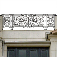 Rampe en fer forgé classique pour escalier, hall, hôtel, balcon extérieur – Accessoire fantastique en acier