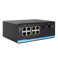 Interruptor de red industrial gigabit poe de 8 puertos, 10 puertos gestionados, equipo de seguridad, cámara ip, cámara cctv