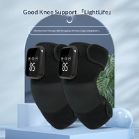 Kniemassagegerät mit Eingebauter Batterie, Heizung, Vibration, Linderung von Chronischen Kälte- und Gelenkschmerzen, Moxibustion, Wärmekompresse, Mehrfache Wärmefunktionen