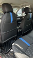Housses de siège sur mesure pour accessoires de voiture, 5 places, cuir de luxe, compatibles avec Honda Civic CRV Accord HRV HR-V Hilux Aygo Yaris