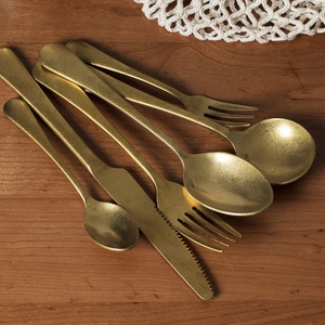 Juego de Cubiertos de Acero Inoxidable 304 Lyon INS, Estilo Nórdico Retro de Lujo, Cuchillo, Tenedor y Cuchara, Vajilla Occidental Universal - Product Image 2