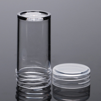 Pot à poudre PS de 10g 15g avec tamis, impression personnalisée pour emballage cosmétique de poudre libre