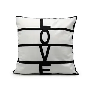 RubySub Love Panel Custom Decorative Throw Sublimation Pillow Cases Cushion Cases for Valentine's Day